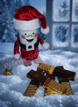 Nikolaus Schneemann auf Ski Gastgeschenk